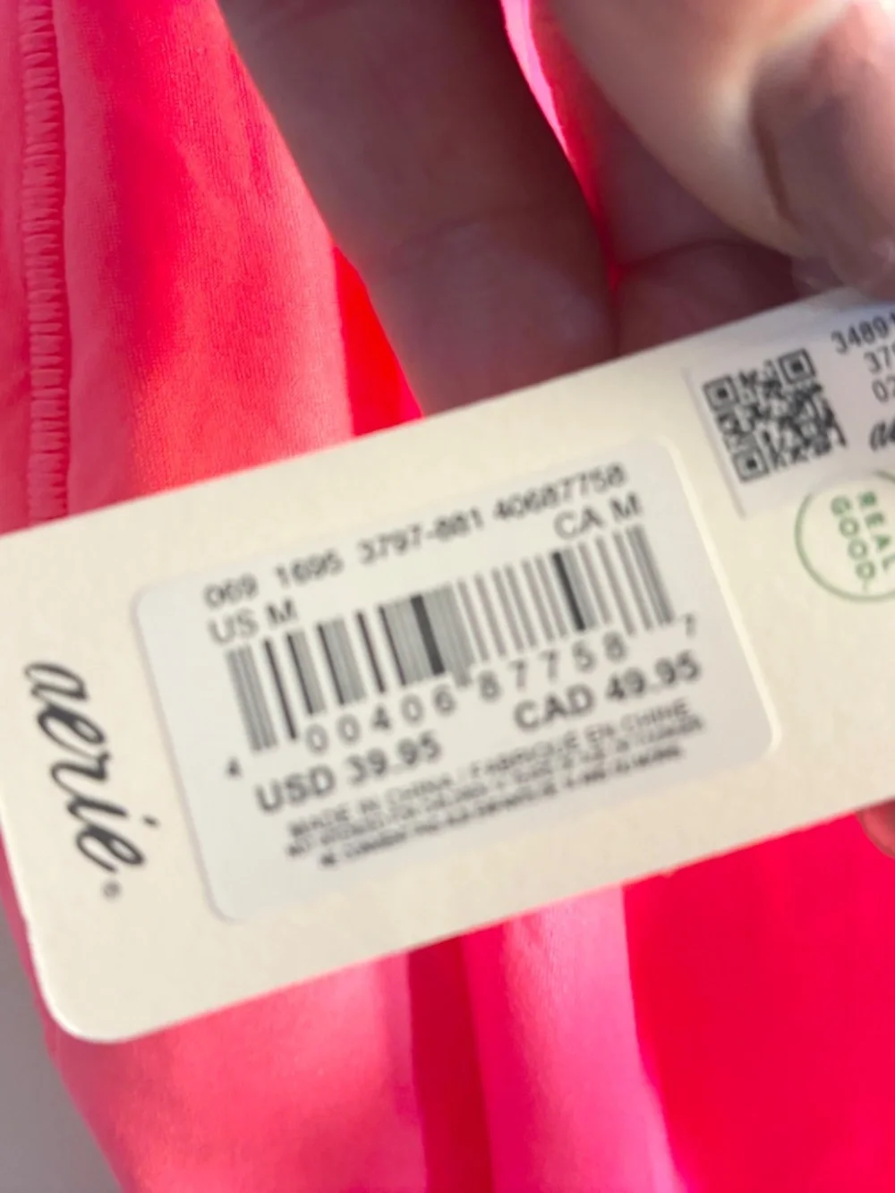 Smoothez by Aerie Coral Bodysuit